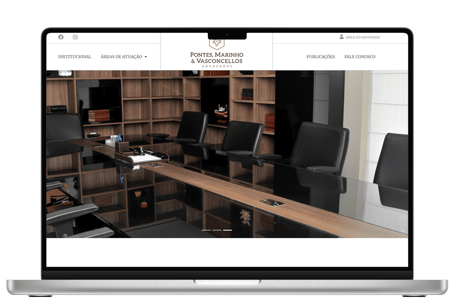 Apresentação visual do serviço: Criação de site para Escritório de Advocacia e Advogado